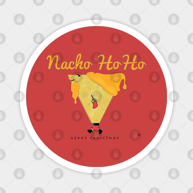 Nacho HoHo Tortilla Santa Claus Magnet by Sanford Studio